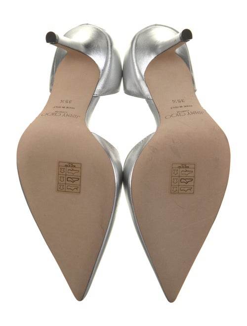 Jimmy Choo Patent Leather Crystal Embellishments D'Orsay Pumps