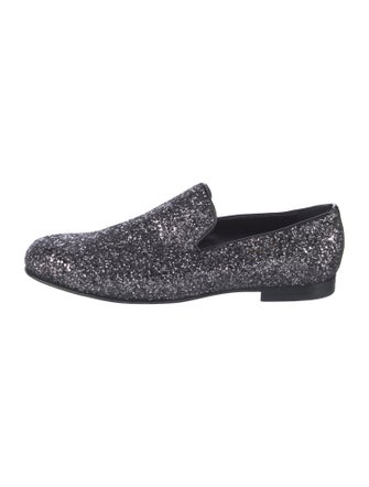 Jimmy Choo Glitter Glitter Accents Loafers