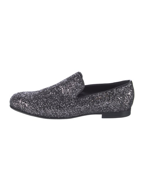 Jimmy Choo Glitter Glitter Accents Loafers