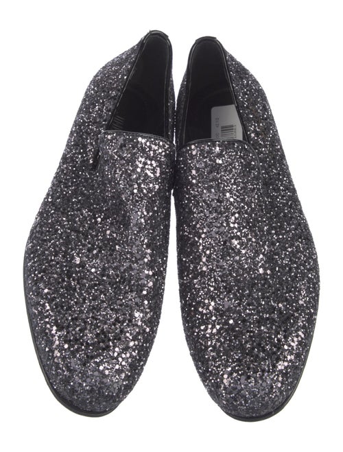 Jimmy Choo Glitter Glitter Accents Loafers