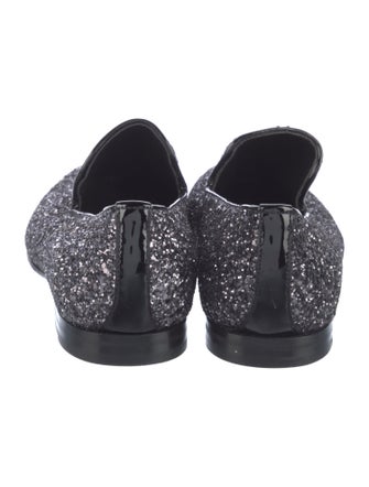 Jimmy Choo Glitter Glitter Accents Loafers