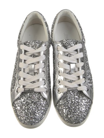Jimmy Choo Glitter Glitter Accents Sneakers