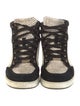 Jimmy Choo Suede Animal Print Sneakers