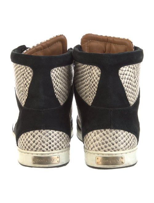 Jimmy Choo Suede Animal Print Sneakers
