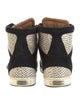 Jimmy Choo Suede Animal Print Sneakers