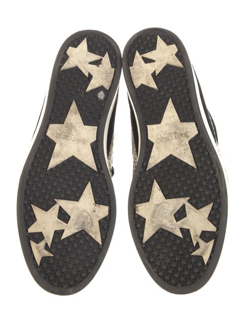 Jimmy Choo Suede Animal Print Sneakers