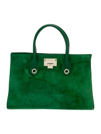 Jimmy Choo Suede Top Handle Bag