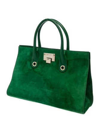 Jimmy Choo Suede Top Handle Bag