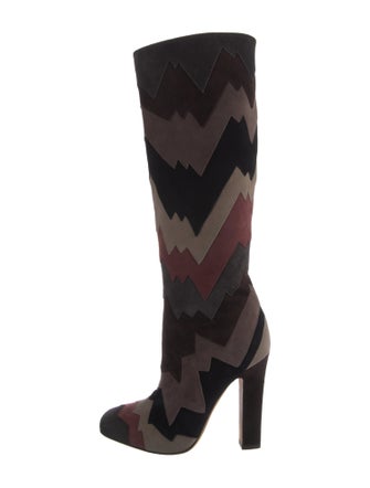 Jimmy Choo Suede Printed Boots