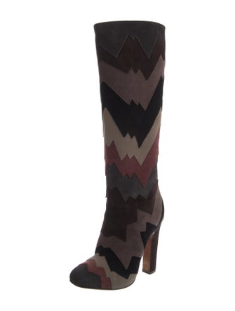 Jimmy Choo Suede Printed Boots
