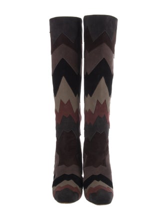 Jimmy Choo Suede Printed Boots