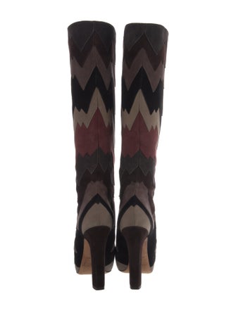 Jimmy Choo Suede Printed Boots