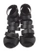 Jimmy Choo Leather Cutout Accent Gladiator Sandals