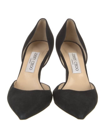 Jimmy Choo Suede D'Orsay Pumps