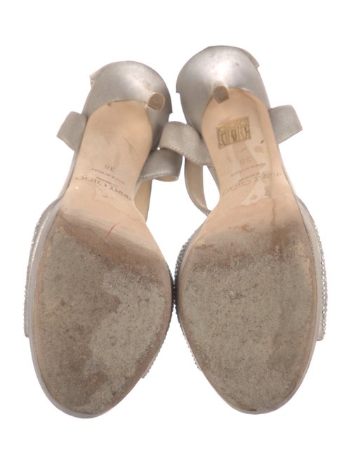 Jimmy Choo Suede Crystal Embellishments Sandals