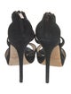 Jimmy Choo Suede Crystal Embellishments Sandals