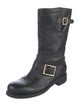 Jimmy Choo Leather Moto Boots