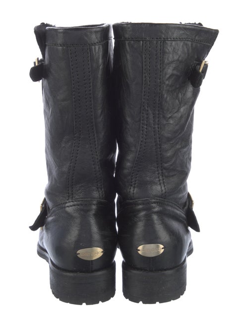 Jimmy Choo Leather Moto Boots