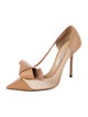 Jimmy Choo Leather Mesh Accents Pumps