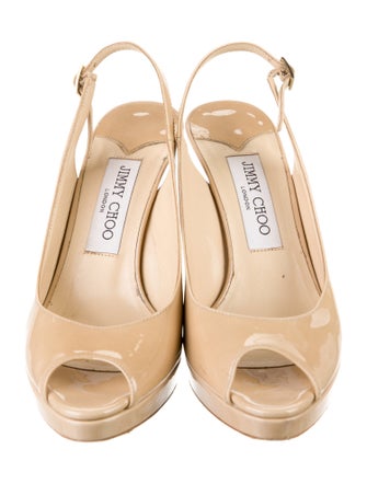 Jimmy Choo Patent Leather Slingback Pumps