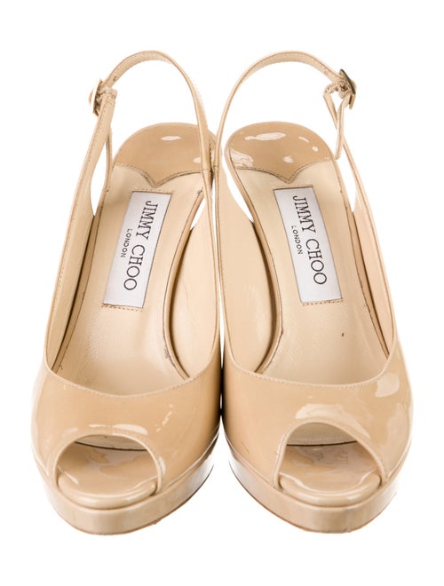 Jimmy Choo Patent Leather Slingback Pumps