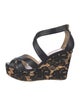 Jimmy Choo Leather Floral Print Sandals