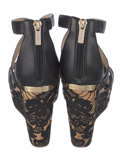 Jimmy Choo Leather Floral Print Sandals