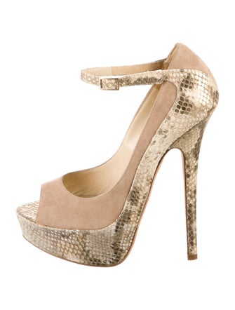 Jimmy Choo Snakeskin Animal Print Pumps