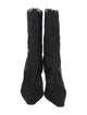 Jimmy Choo Satin Lace Trim Embellishment Sock Boots