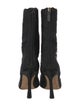 Jimmy Choo Satin Lace Trim Embellishment Sock Boots
