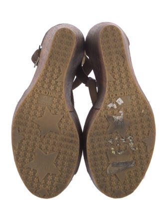 Jimmy Choo Suede T-Strap Sandals