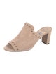 Jimmy Choo Suede Studded Accents Mules