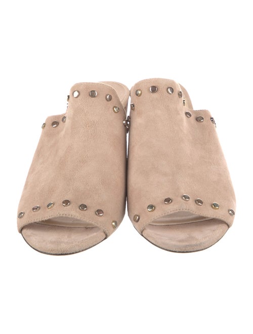 Jimmy Choo Suede Studded Accents Mules