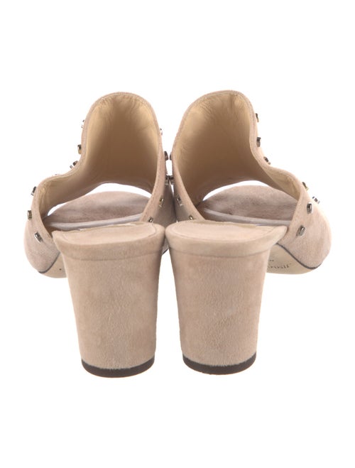 Jimmy Choo Suede Studded Accents Mules