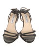 Jimmy Choo Glitter Animal Print T-Strap Sandals