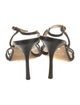 Jimmy Choo Glitter Animal Print T-Strap Sandals