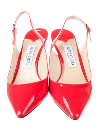 Jimmy Choo Patent Leather Slingback Pumps