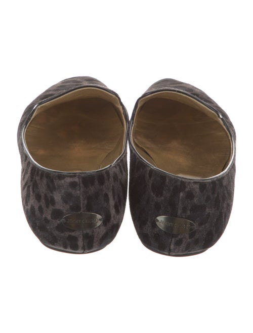 Jimmy Choo Suede Animal Print Loafers