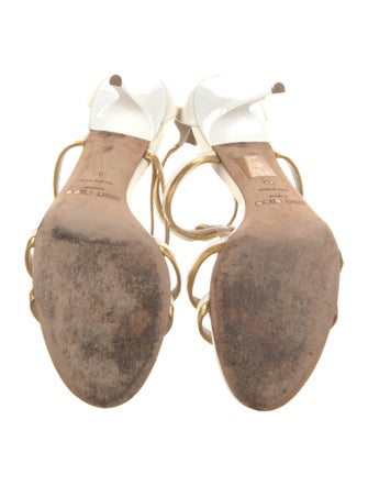 Jimmy Choo Patent Leather T-Strap Sandals