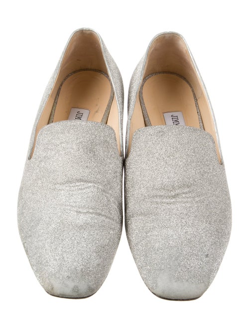Jimmy Choo Glitter Glitter Accents Loafers