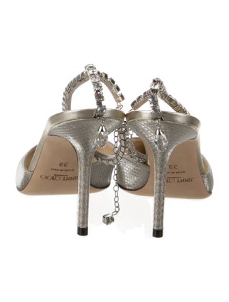 Jimmy Choo Glitter Animal Print Slingback Pumps