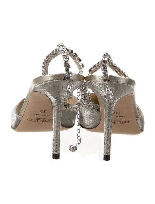 Jimmy Choo Glitter Animal Print Slingback Pumps