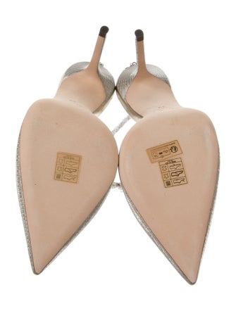 Jimmy Choo Glitter Animal Print Slingback Pumps