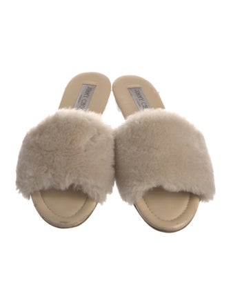 Jimmy Choo Shearling Slides