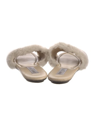 Jimmy Choo Shearling Slides