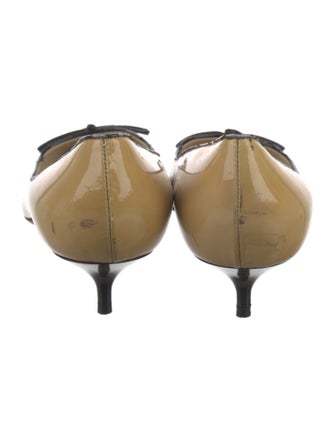 Jimmy Choo Patent Leather Bow Accents Pumps