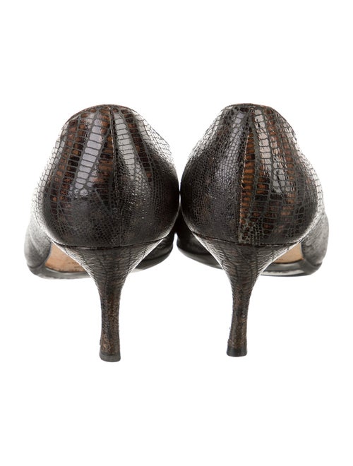 Jimmy Choo Embossed Leather Pumps