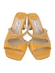 Jimmy Choo Leather Studded Accents Slides