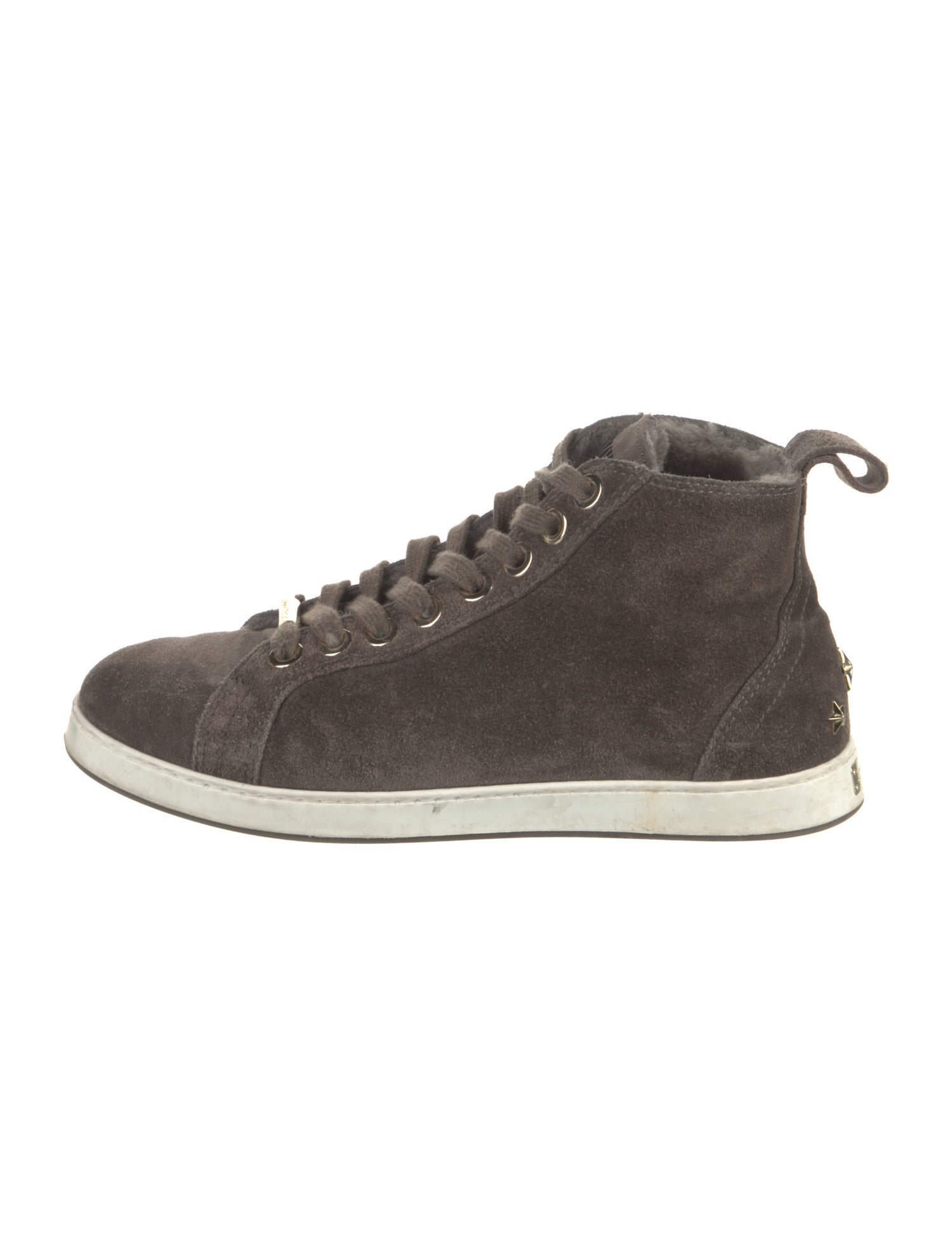 Jimmy Choo Suede Studded Accents Sneakers