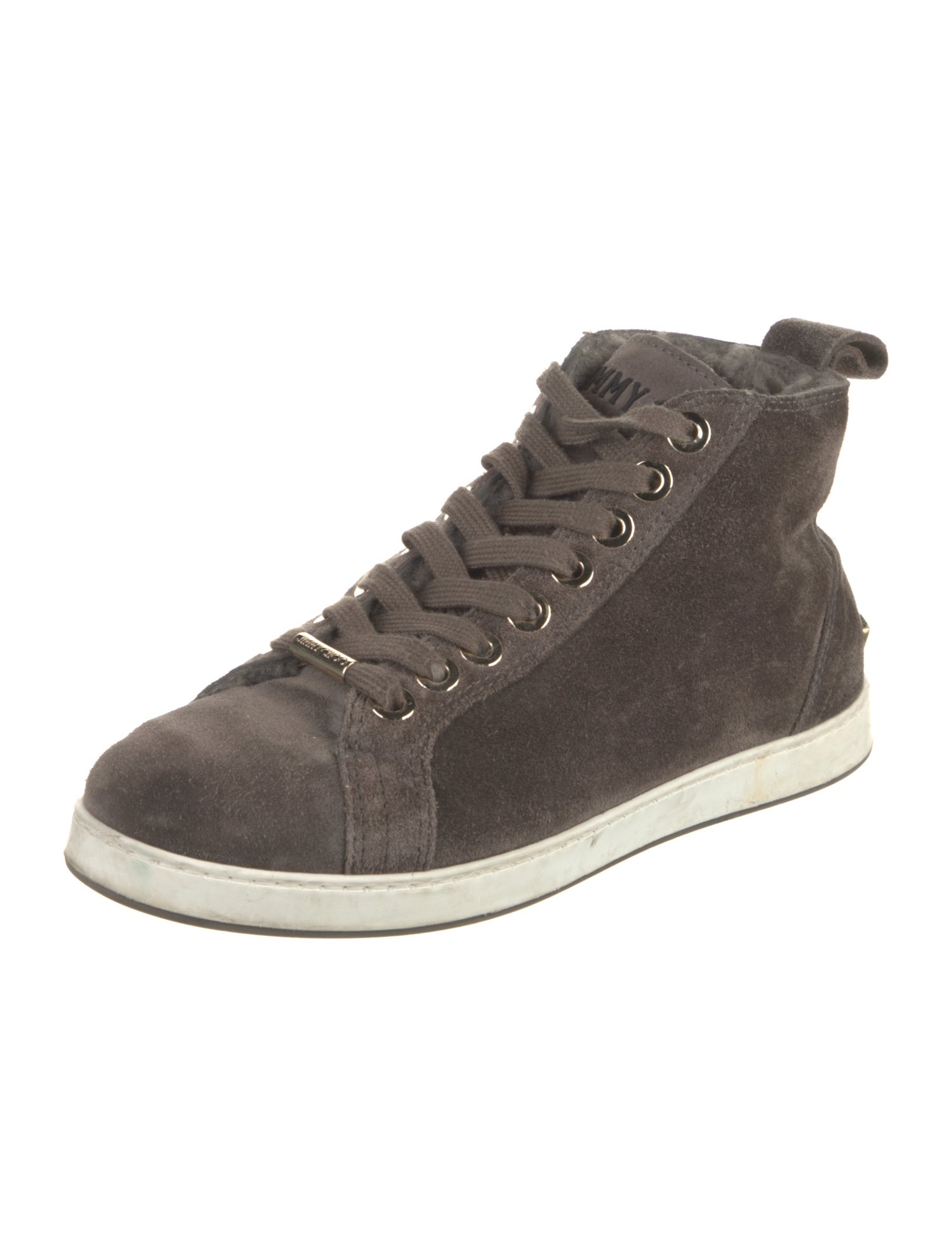 Jimmy Choo Suede Studded Accents Sneakers